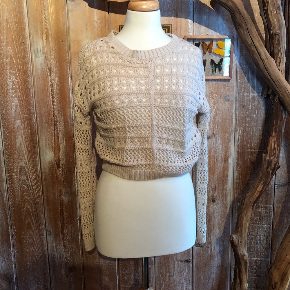 Cropped stylish sweater
